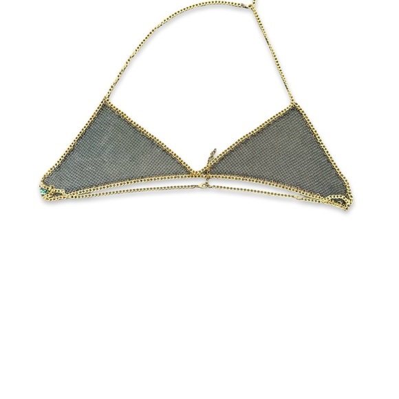 Rainbow Chainmail Bikini Top - Picture 3 of 5